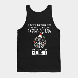 Cranky old lady christmas 2023 Tank Top